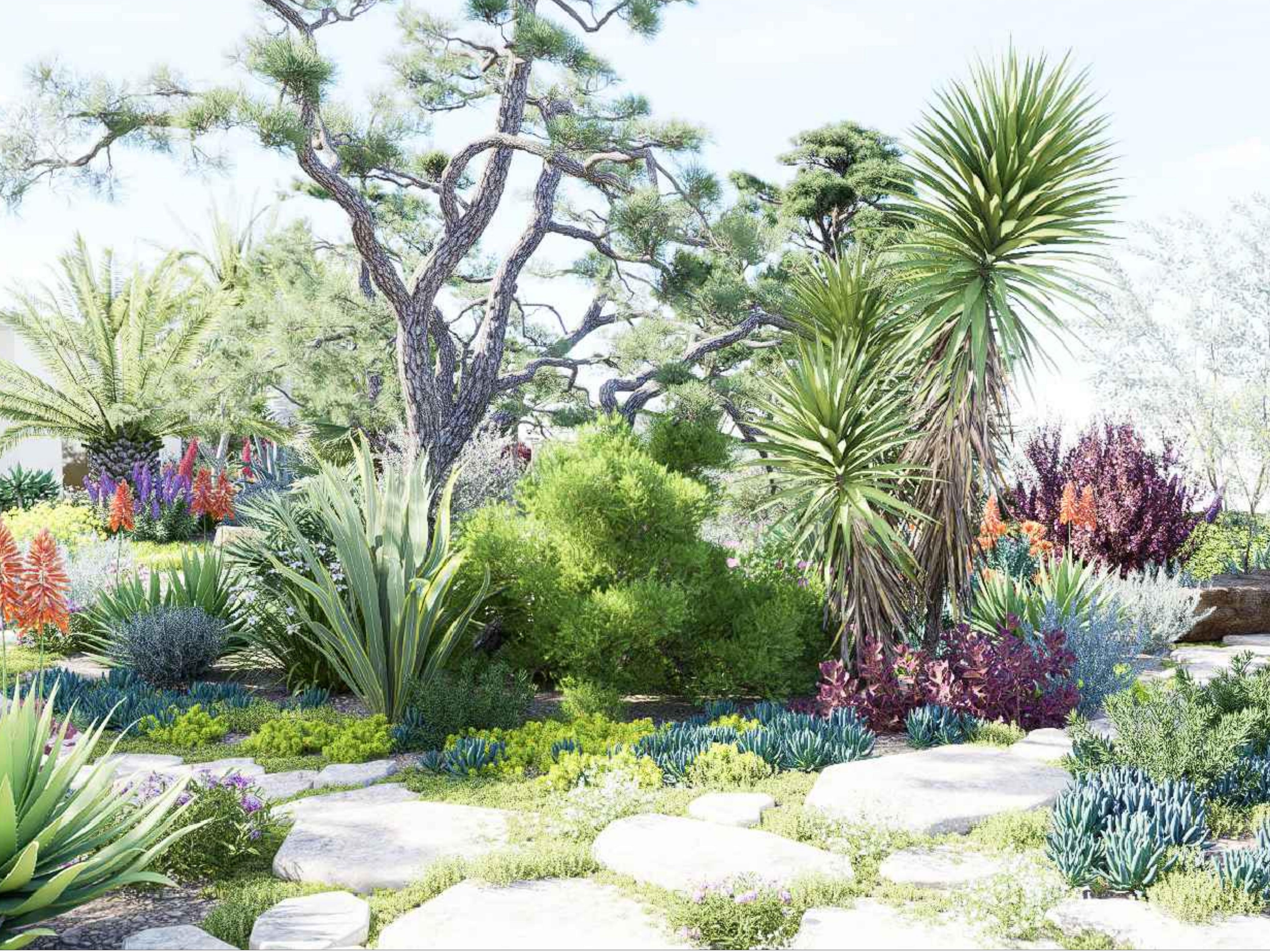 Villas do Salgado garden render 3